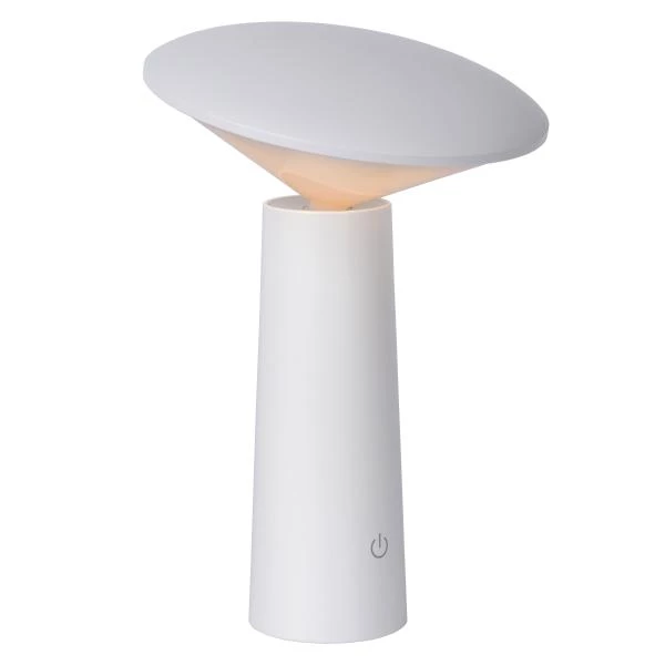 Lucide JIVE - Lámpara de mesa Recargable Dentro/Fuera - Batería/acumulador - Ø 13,7 cm - LED Regul. - CCT - 1x3W 2800K/6500K - IP44 - Blanco - detalle 4